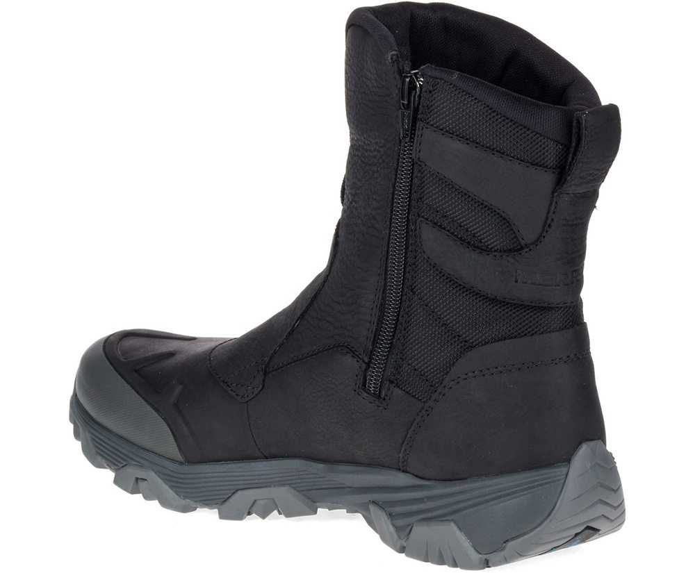 Botas Homem - Merrell Coldpack Ice+ 8\" Zip Polar Waterproof - Pretas - ZQU063948